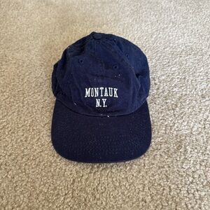 Brandy Melville Navy Blue Montauk N.Y. Hat